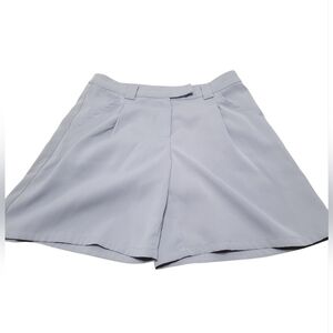 Peppermayo Light Gray Pleated Front Women's Shorts